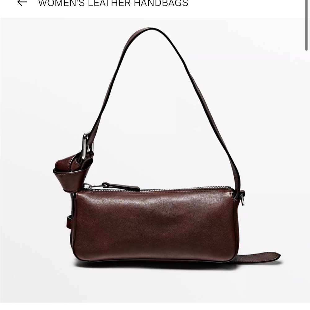 Massimo Dutti leather bag nwt